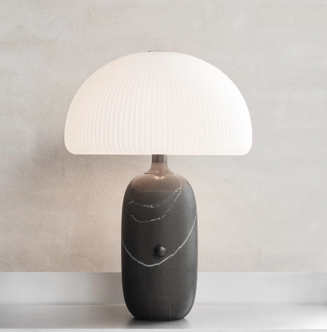 OIBV_VIPP592 Vipp592 Sculpture table lamp, large grey