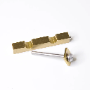 OIBV_UB600315 Belt Hook, 2 grooves / 0,8 x 0,8 x 5,6 cm BRASS