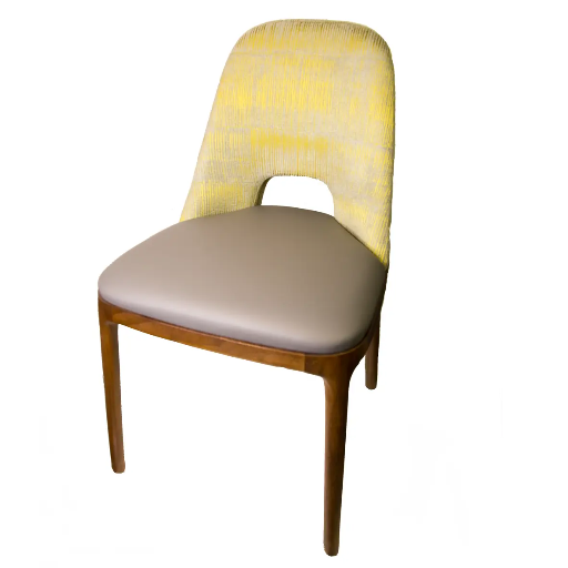 [MB-94-535] OIBV_UB600326 B100 Chair / OIP Walnut Leather Fabric