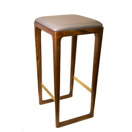 [MB-94-786] OIBV_UB600327 B111 Stool / OIP Walnut Leather